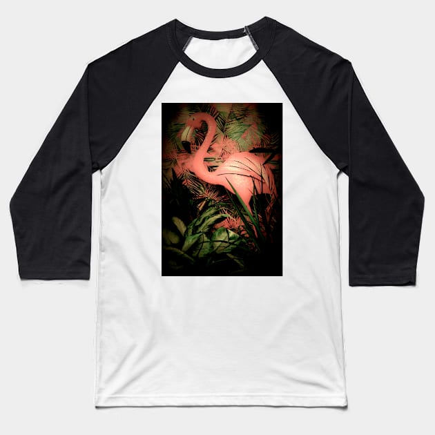 FLAMINGO,,House of Harlequin Baseball T-Shirt by jacquline8689